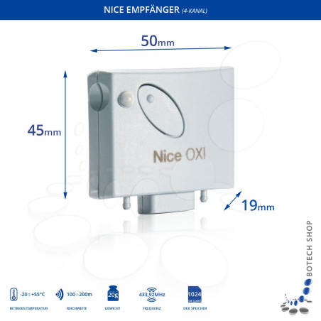 Empfänger NICE OXI (433,92 MHz)