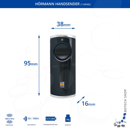 Handsender Hörmann HS 1 BS