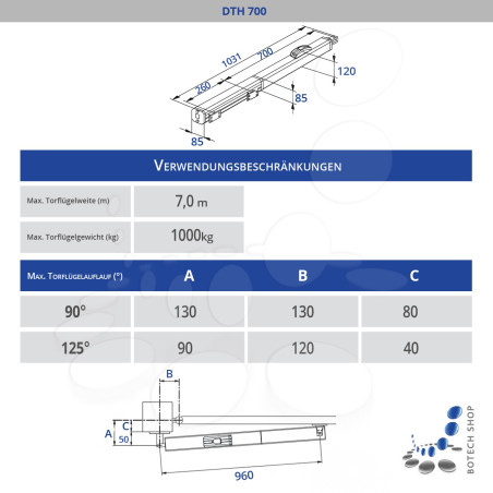 Set Drehtorantrieb Hörmann DTH 700-1