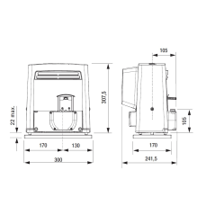 Schiebetorantrieb CAME BX 704 (BX704AGS)