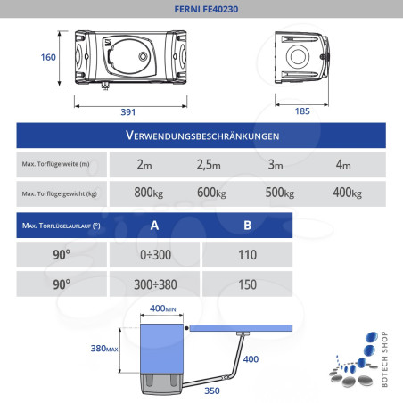 Drehtorantrieb CAME FERNI 40230