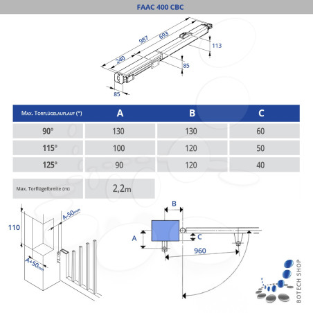 Drehtorantrieb FAAC 400 CBC (104205)